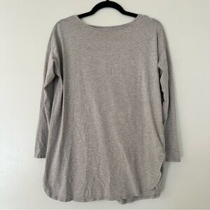 J. Jill Luxe Supima Tunic Shirt Gray Size Small